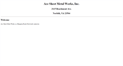 Desktop Screenshot of acemetalworks.com